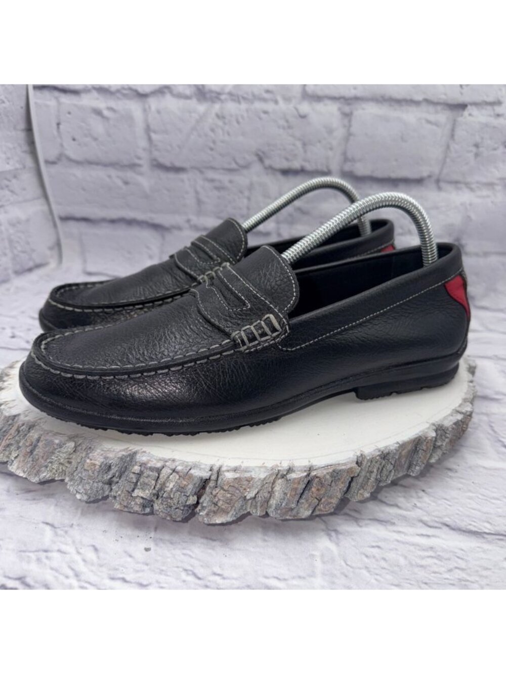 Footjoy Club Penny Loafer Men's 8 M Black Leather Casual Slip On Shoes 79047